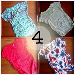 4 Maternity T-Shirts ~ Maternity Clothing Lot
